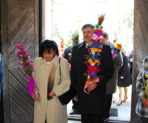 Prezentacja palm na Mszy Świetęj Prezentacja palm na Mszy Świetęj