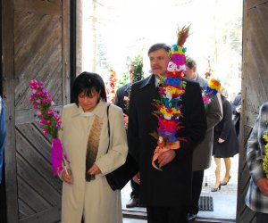 Prezentacja palm na Mszy Świetęj Prezentacja palm na Mszy Świetęj