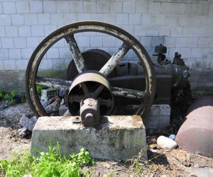 Zabytkowy tartak w Muzeum Zabytkowy tartak w Muzeum
