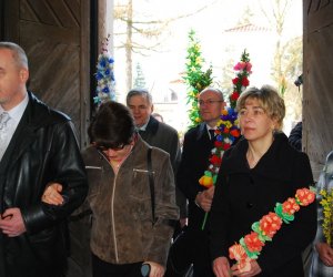 Prezentacja palm na Mszy Świetęj Prezentacja palm na Mszy Świetęj