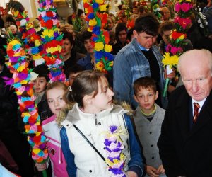 Prezentacja palm na Mszy Świetęj Prezentacja palm na Mszy Świetęj