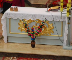 Prezentacja palm na Mszy Świetęj Prezentacja palm na Mszy Świetęj