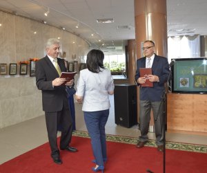 Delegacja pracowników Muzeum Rolnictwa w Ciechanowcu Delegacja pracowników Muzeum Rolnictwa w Ciechanowcu