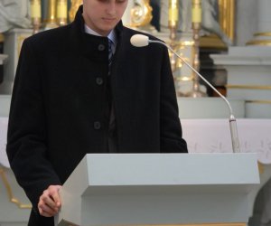 Prezentacja palm na Mszy Świetęj Prezentacja palm na Mszy Świetęj