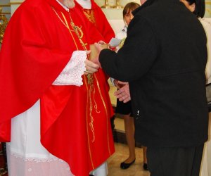 Prezentacja palm na Mszy Świetęj Prezentacja palm na Mszy Świetęj