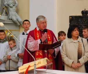 Prezentacja palm na Mszy Świetęj Prezentacja palm na Mszy Świetęj