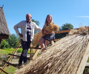 Tłoka ciesielska w Muzeum Rolnictwa w Ciechanowcu Tłoka ciesielska w Muzeum Rolnictwa w Ciechanowcu