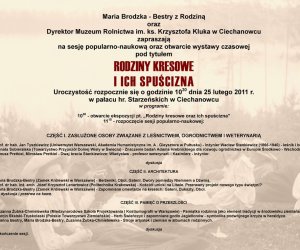 WYSTAWA CZASOWA PT. RODZINY KRESOWE I ICH SPUŚCIZNA WYSTAWA CZASOWA PT. RODZINY KRESOWE I ICH SPUŚCIZNA