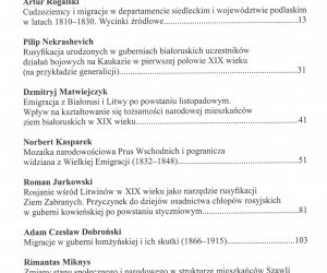 Migracje a tożsamość narodowa mieszkańców Europy Wschodniej w XIX i na początku XX wieku Migracje a tożsamość narodowa mieszkańców Europy Wschodniej w XIX i na początku XX wieku