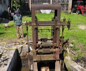 Zabytkowy tartak w Muzeum Zabytkowy tartak w Muzeum