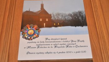 Fotorelacja z otwarcia wystawy czasowej "Karty Bożonarodzeniowe z kolekcji Jana Tropiło"