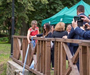 Fotorelacja z podsumowania inwestycji "Remont młyńskiego zbiornika wodnego" połączonego z konferencją "Hydrologiczne uwarunkowania zbiorników wodnych w Województwie Podlaskim"