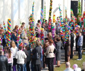 Prezentacja palm na Mszy Świetęj Prezentacja palm na Mszy Świetęj
