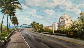 "Z PLENERÓW W MAGICZNYCH ZAKĄTKACH ŚWIATA" ZAPROSZENIE NA WYSTAWĘ MALARSTWA FRANCISZKA RYSZARDA MAZURKA