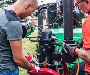 Odrestaurowane silniki stacjonarne w Muzeum Rolnictwa w Ciechanowcu